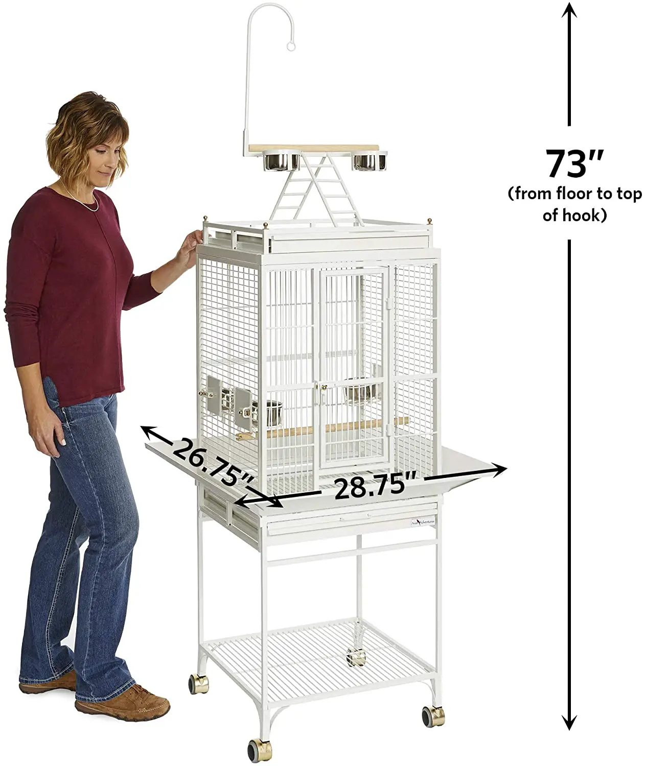 Midwest Homes for Pets Avian Adventures Nina Play Top Bird Cage